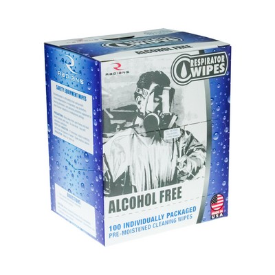 Radians® Alcohol Free Respirator Wipes (100 Count)