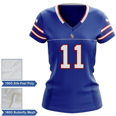 Women's Sub Lightweight Football Fanwear Jersey w/ Siding