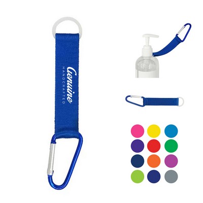 Polyester Strap Carabiner Keychain