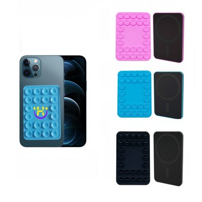 Magnetic Silicone Suction Phone Case Adhesive Mount