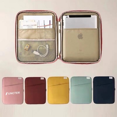 13" Canvas Tablet Holder Personal Organizer