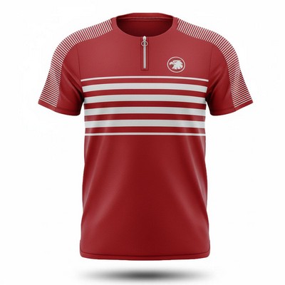 Unisex Sublimated Microfiber Short Sleeve Shirt 5 OZ