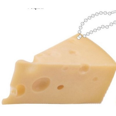 Cheese Promotional Line Key Chain w/ Black Back (12 Square Inch)
