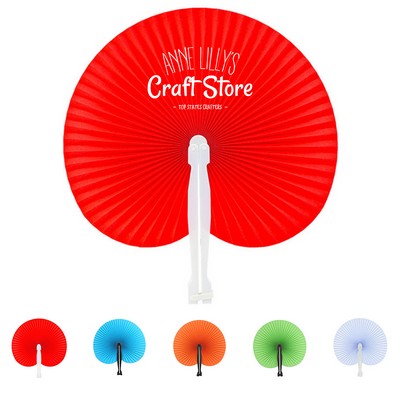 Natural Paper Folding Fan