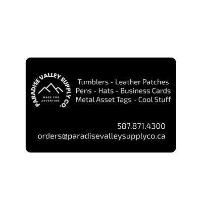 Anodized Aluminum Business Cards