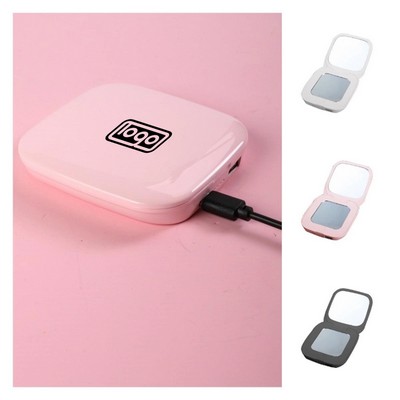 Makeup Mirror With Led Lights & Power Bank Charger