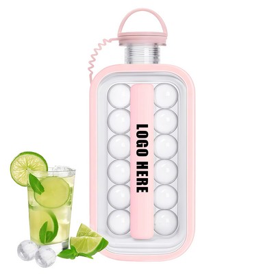 2-in-1 Water Bottle Ice Cube Mold