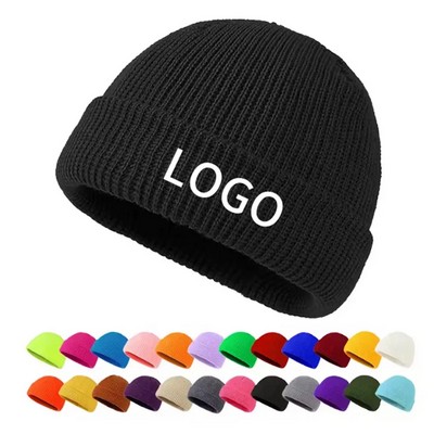 Short Cuff Knit Hat