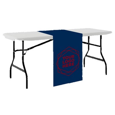 30" x 70" FR Polyester Twill Table Runner - Screen Printed