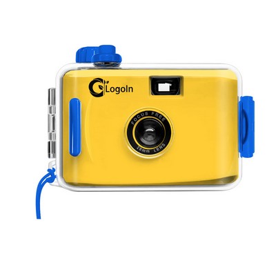 Retro Yellow Waterproof Point-and-shoot Camera Without Film for Kids