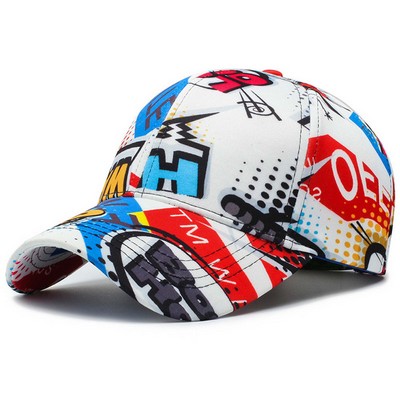 6 Panel Dye-Sublimated Structured baseball Caps