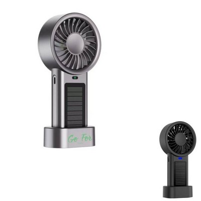Solar Powered Portable Handheld Fan