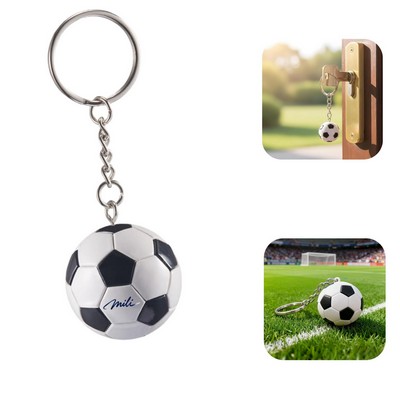 Soccer Ball Keychain