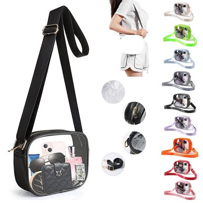 Transparent PVC Crossbody Bag