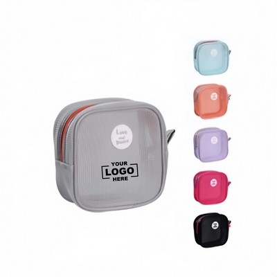 Breathable Mesh Makeup Organizer Bag