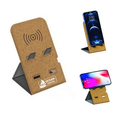 5W Cork Wireless Charger & Phone Stand