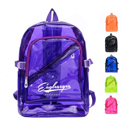 PVC Clear Plastic Daily Backpack