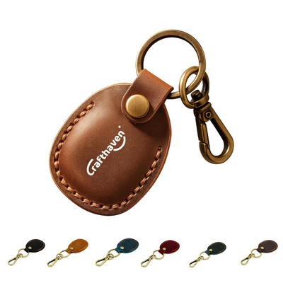 Portable Handcraft Leather GPS Keychain