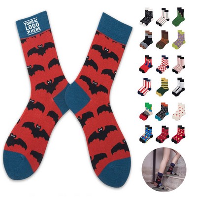Whimsical Patterned Dress Socks