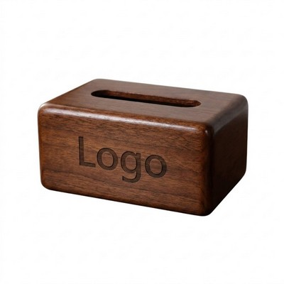 Walnut Wood Desktop Tissue Dispenser