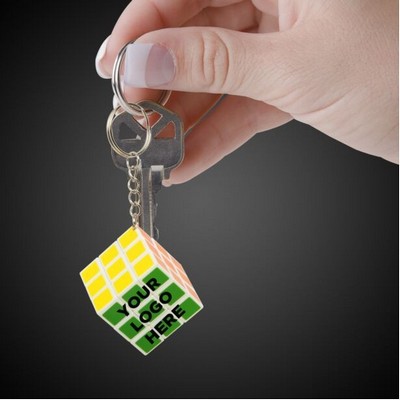 Magic Puzzle Cube Keychain
