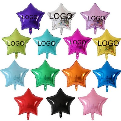 Single-Use Star Shaped Aluminum Film Party Balloon