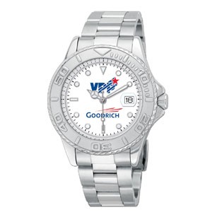 Unisex Stainless Steel Watch with Date