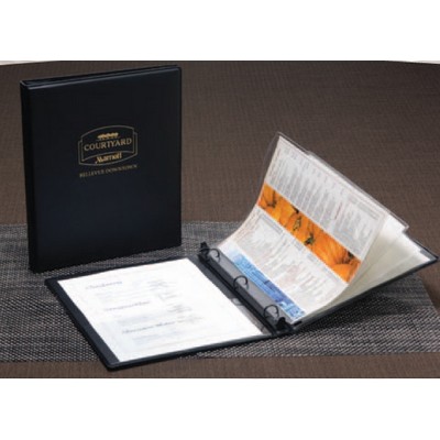 Vegas Heat Sealed Guest Directory w/ 1 Interior Pocket (8 1/2"x11" Insert)