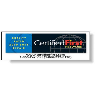 Custom Full Color Magnetic Vehicle Signs 5.5"x17.5", Long Term Outdoor Use