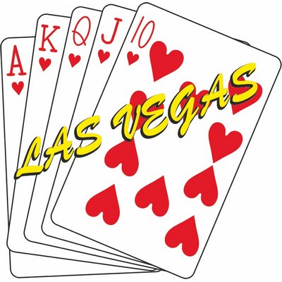 Hearts Royal Flush Maxi Magnet (2 Square Inch)