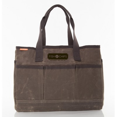 Waxed Canvas Utility Tote Olive