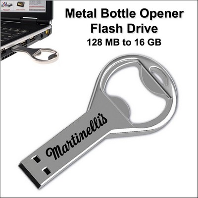Bottle Opener Flash Drive - 512MB Memory