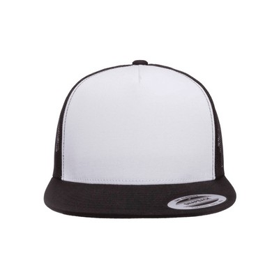 Yupoong Adult Trucker with White Front Panel Cap