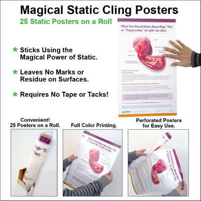 Magical Static Cling Posters - 24" x 32"