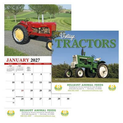 HotLine® Products Vintage Tractors Appointment Calendar - Stapled