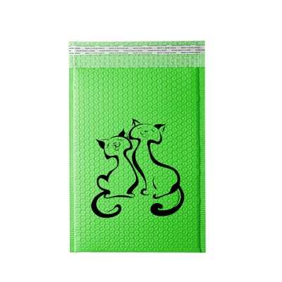 6.5 x 8.7" Green Poly Bubble Mailer Self Seal Padded Envelopes for Shipping/ Packaging/ Mailing