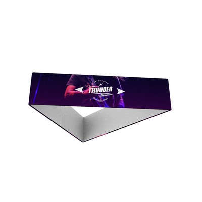 Triangle Premier Hanging Banner Single-Sided - 8'x2' - GRAPHIC ONLY