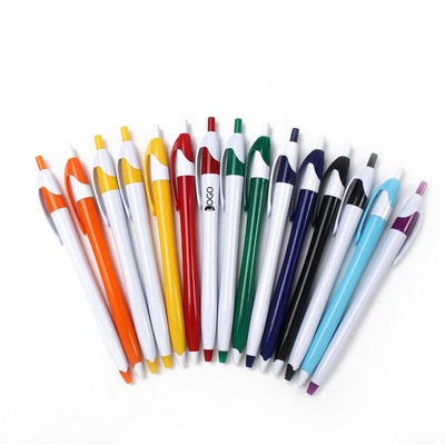 Retractable Plunger Action Ballpoint Pen