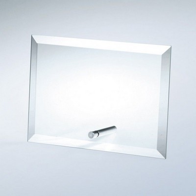 Beveled Horizontal Rectangle Award w/Aluminum Pole
