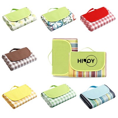 Waterproof Outdoor Picnic Blanket with PVC Bottom