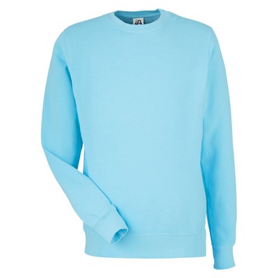 J. America® Unisex Pigment-Dyed Fleece Crewneck Sweatshirt