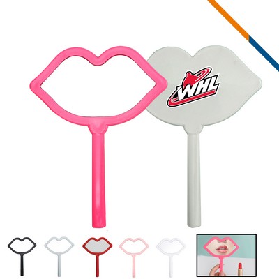 Cody Lip Shape Handheld Makeup Mirror