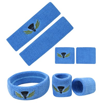 Sweatband Set - 1 Headband + 2 Wristbands