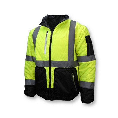 Radians® Quilted Reversible Four-in-One Jacket with Zip-Off Sleeves