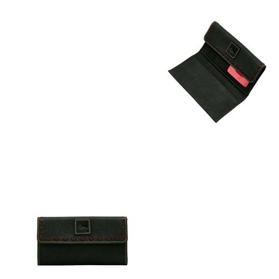 Dooney & Bourke Black Florentine Continental Clutch Bag