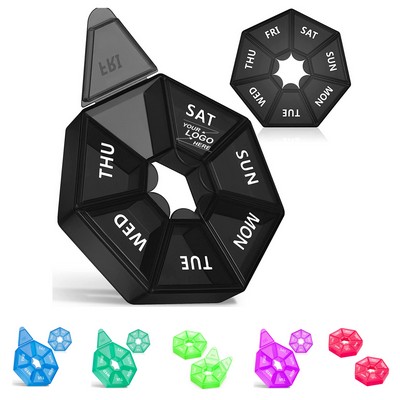 Travel Pill Organizer Portable Medicine Dispenser Box