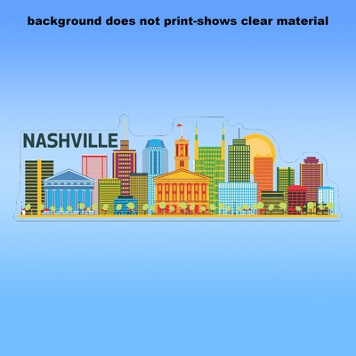 Clear Removable Glass Decals (4"X6.5") - Removeable. Repositionable. Custom Shape