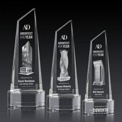 Akron Tower 3D Award on Base - Clear