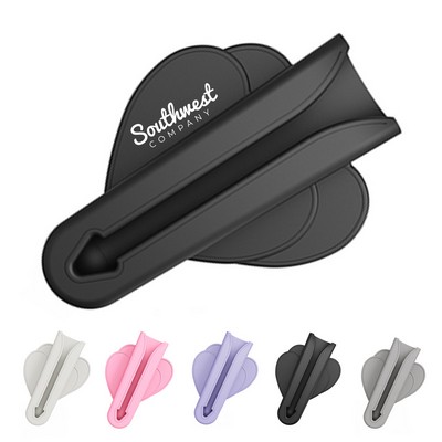 Silicone Lip Gloss Cell Phone Holder with Strong Adhesive Tape