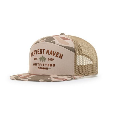 Richardson® Printed 7 Panel Trucker Cap